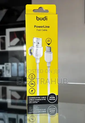 Budi 1m 3a Fast Charging Cable Brand New Sealed