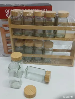12pc Spice Rack With Labels