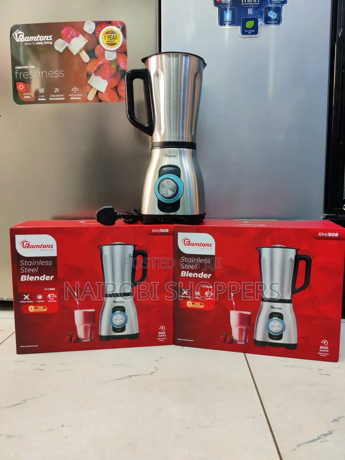 Ramtons Blender Rm/ 608 Steel Blender