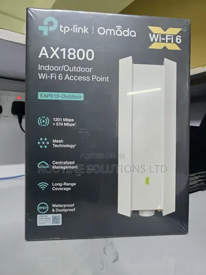 Tplink Ax1800 Indoor / Outdoor Wifi 6 Access Point Eap610