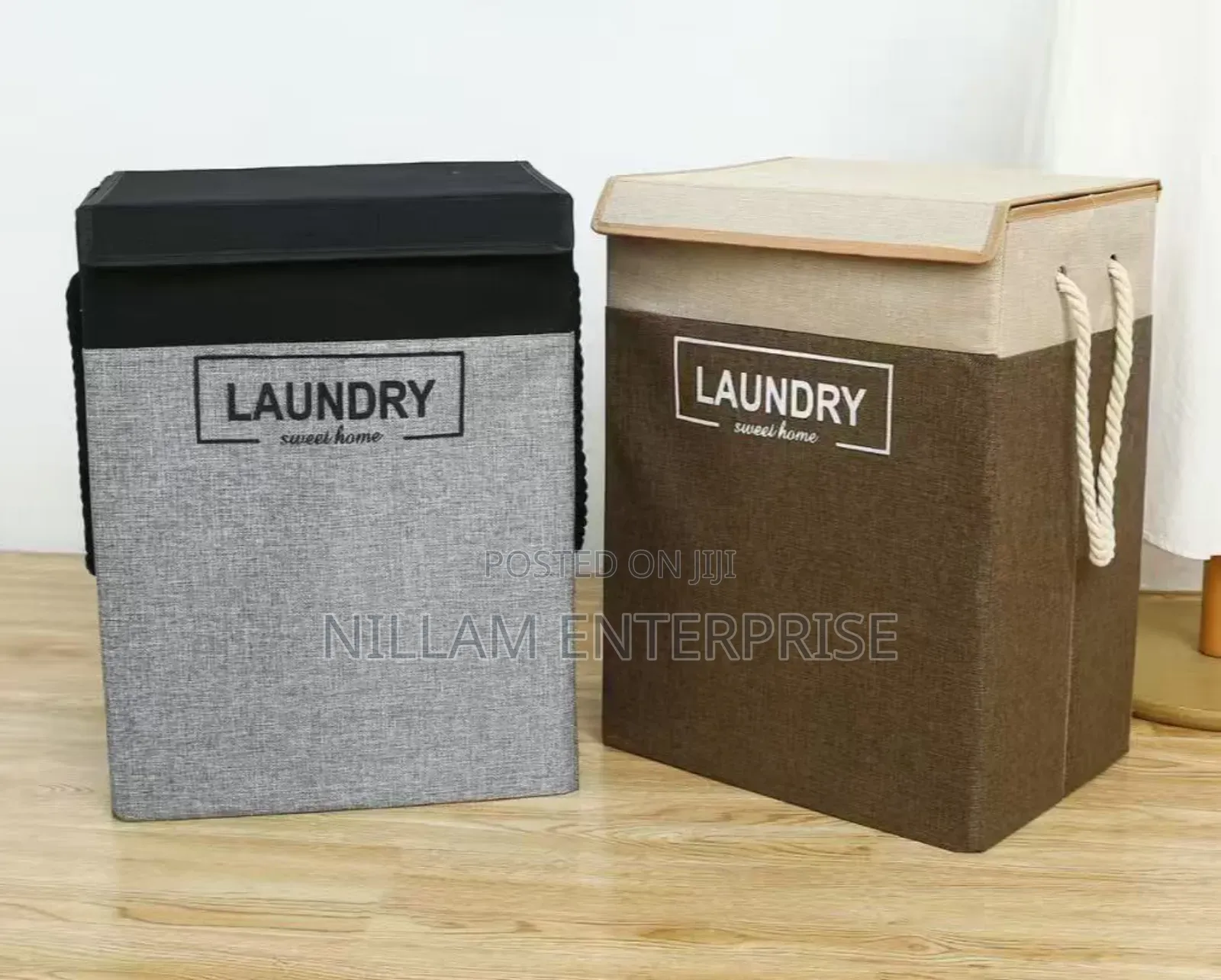 Foldable Laundry Basket With Lid*
