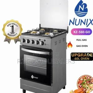Nunix 50×55 Cm Full Gas Cooker With Gas Oven – Efficient Durable