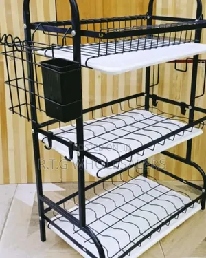 Executive 3-Tier Dish Rack – Durable Kitchen Organizer