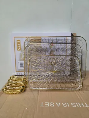 Acrylic 3pcs Tray Set – Clear