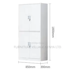 Office Cabinet; 4 Doors Lockable Office File Storage Cabinet