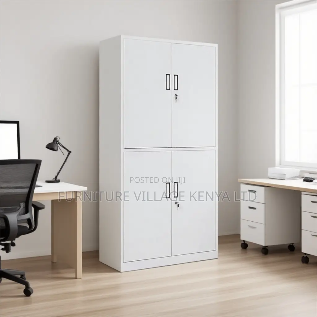 Office Cabinet; 4 Doors Lockable Office File Storage Cabinet