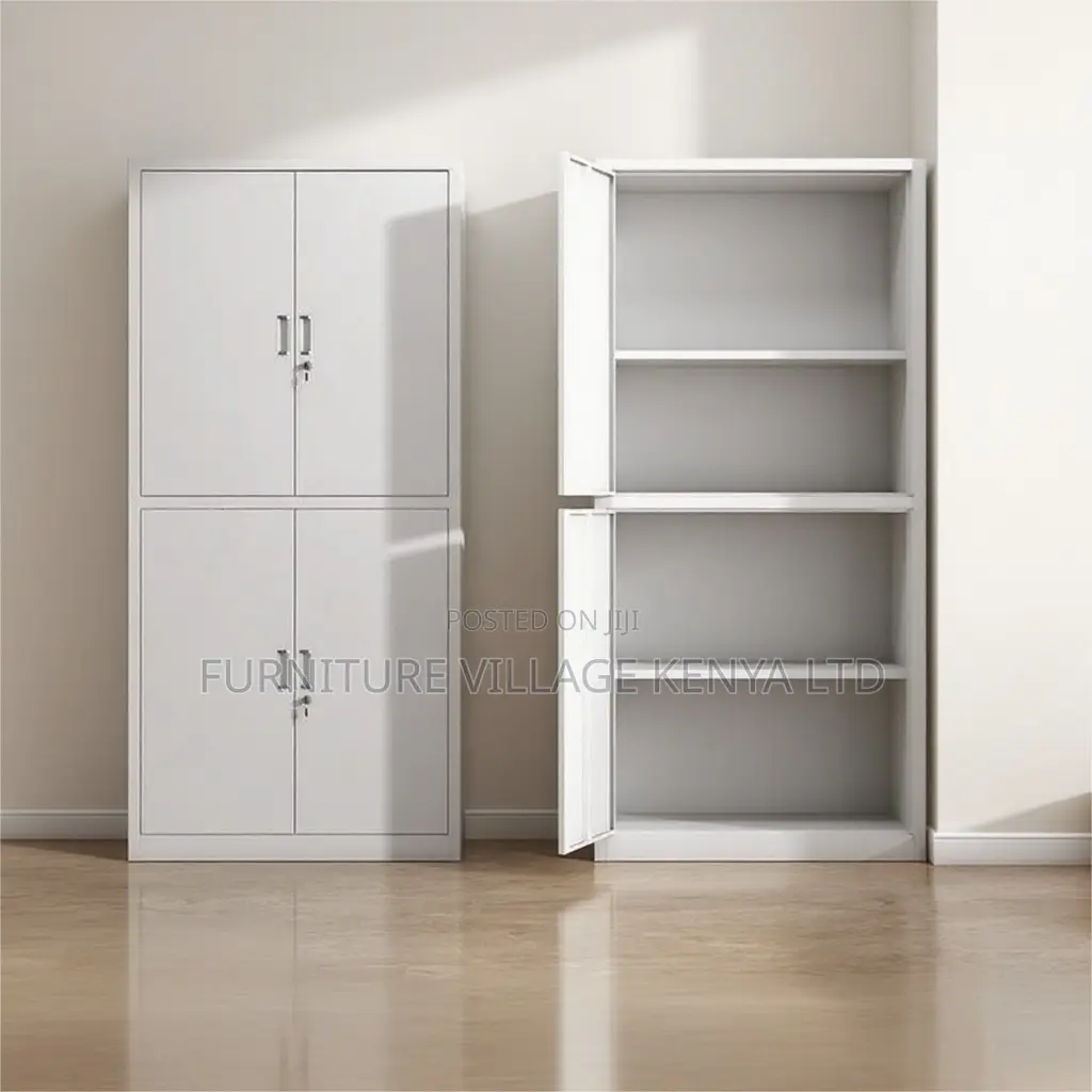 Office Cabinet; 4 Doors Lockable Office File Storage Cabinet