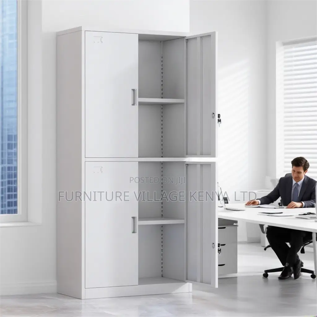 Office Cabinet; 4 Doors Lockable Office File Storage Cabinet