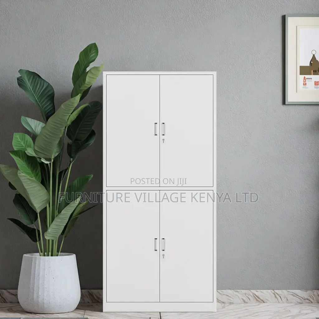 Office Cabinet; 4 Doors Lockable Office File Storage Cabinet
