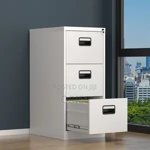 Cabinets; Secure 3-Drawer Steel Document Cabinet