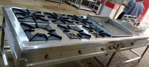 Commercial Jiko, With Deep Fryer, Chapati Hot Plate 6 Cooking Points