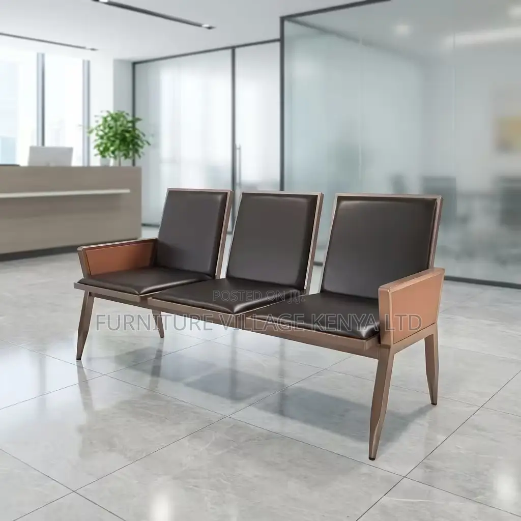Waiting Bench; 3-link Heavy Duty Office Waiting Bench