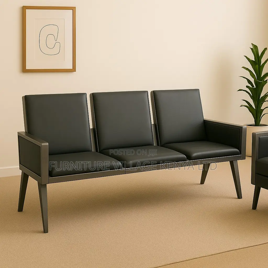 Waiting Bench; 3-link Heavy Duty Office Waiting Bench