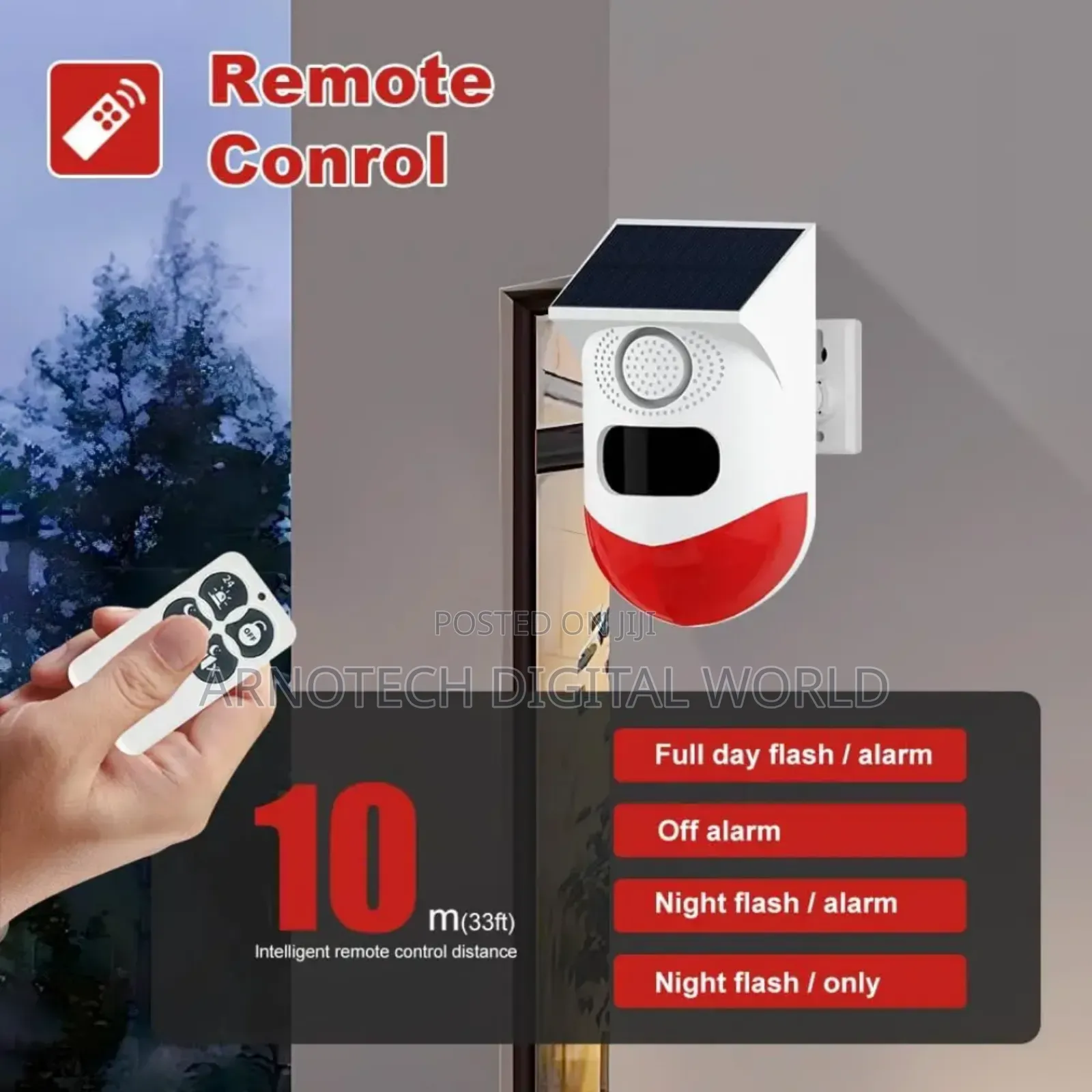 Infrared Sensor Pir Motion Sensor Remote Controlled Security Alarm