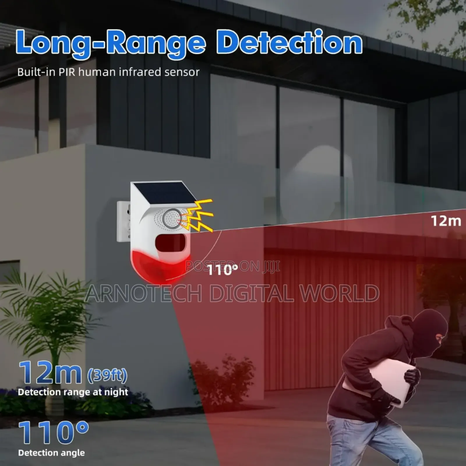Infrared Sensor Pir Motion Sensor Remote Controlled Security Alarm