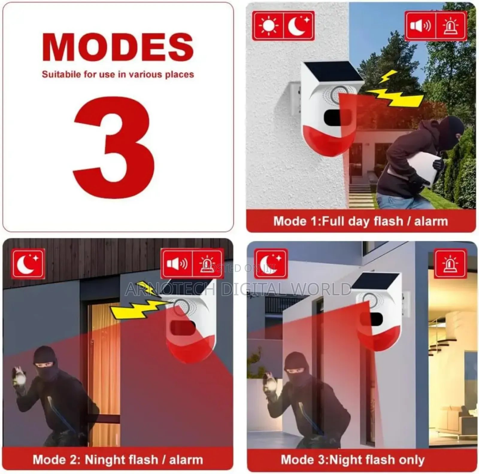 Infrared Sensor Pir Motion Sensor Remote Controlled Security Alarm
