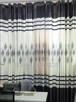 Black and White Curtains Curtains Environmental Friendly Robertson's
