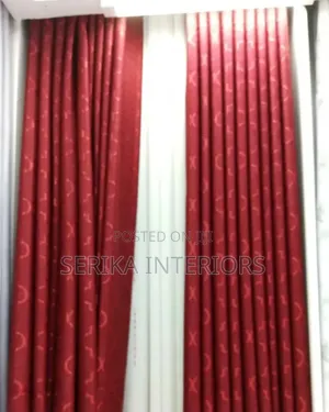 Red Curtains Red Wine Window Curtains Environmental Friendly Approved