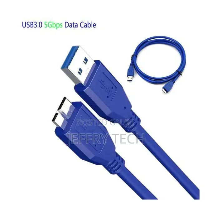 Usb 3.0 Male Type a to Micro B Cable, 1m, Data Extension, Synchronizat