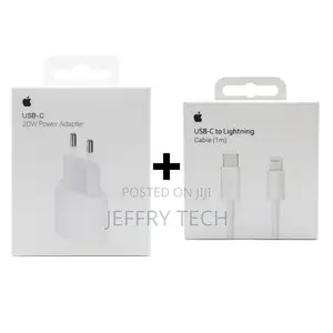 Apple iPhone Charger Kit (20w Adapter and 1m Cable)