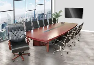 Office Boardroom Table : Executive Mahogany Boardroom Table