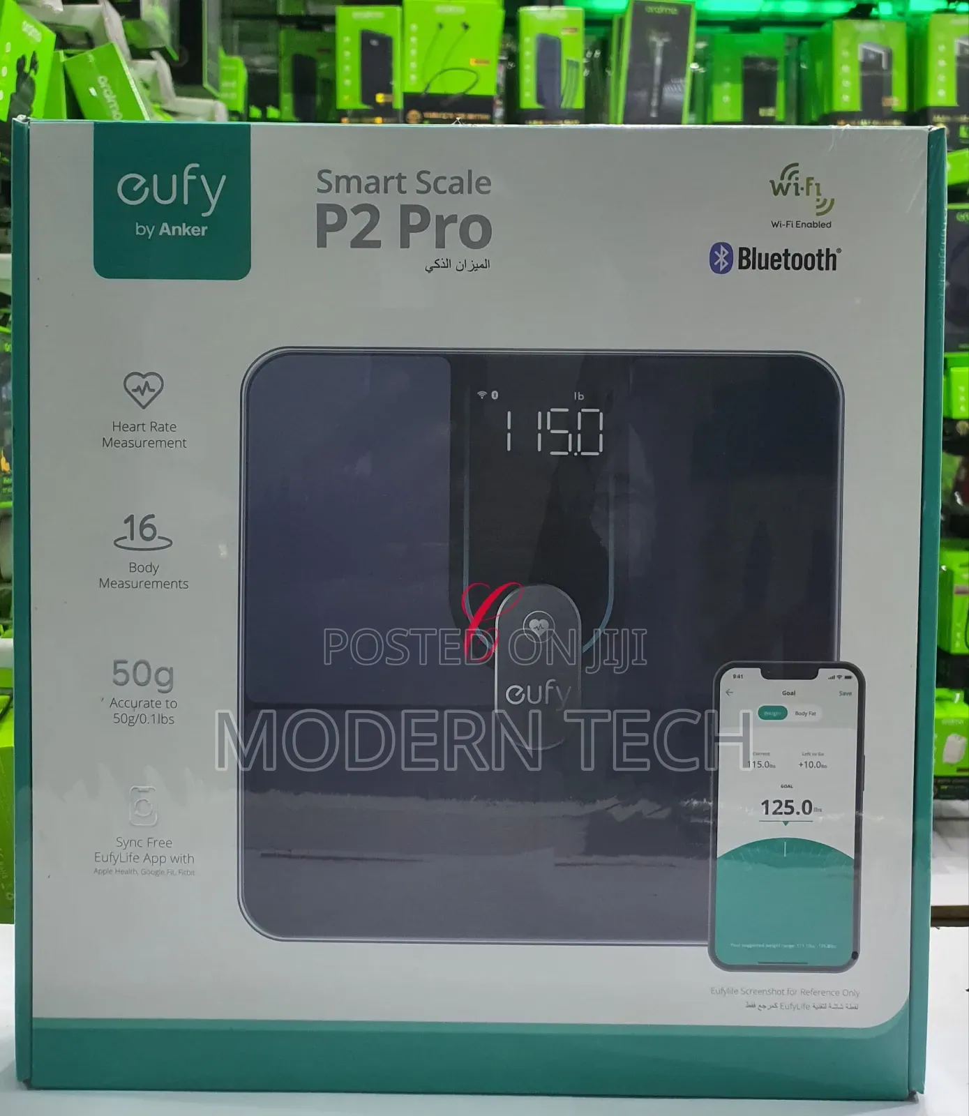 Anker Eufy P2 Pro Smart Scale, Wi-Fi and Bluetooth Enabled