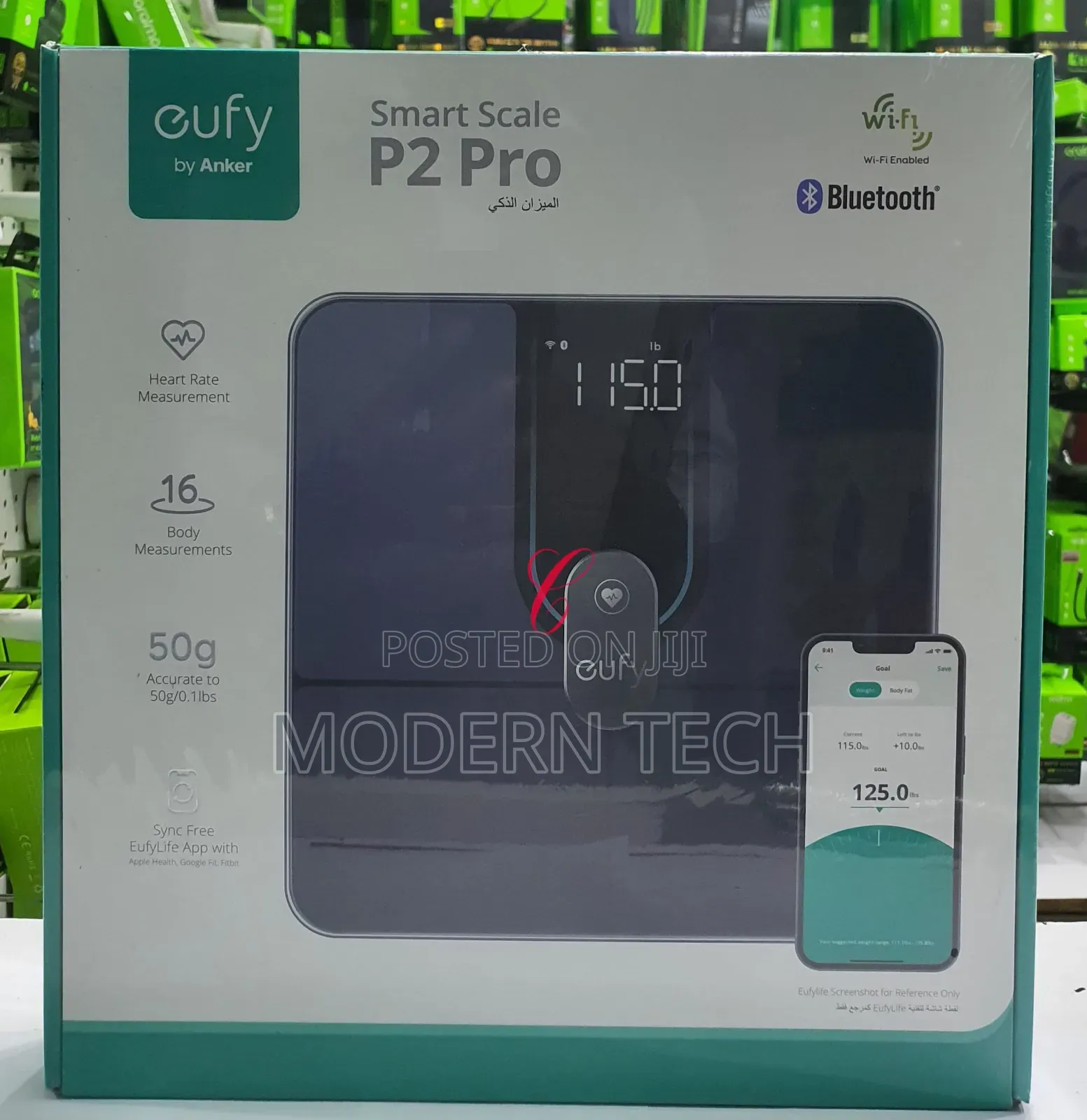Anker Eufy P2 Pro Smart Scale, Wi-Fi and Bluetooth Smart Scale.
