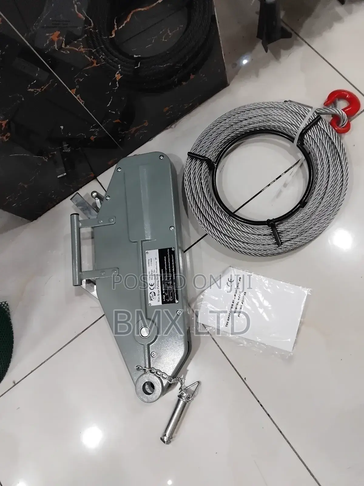 Heavy Duty Mechanical Cable Pulling Hoist With Steel Wire Rope