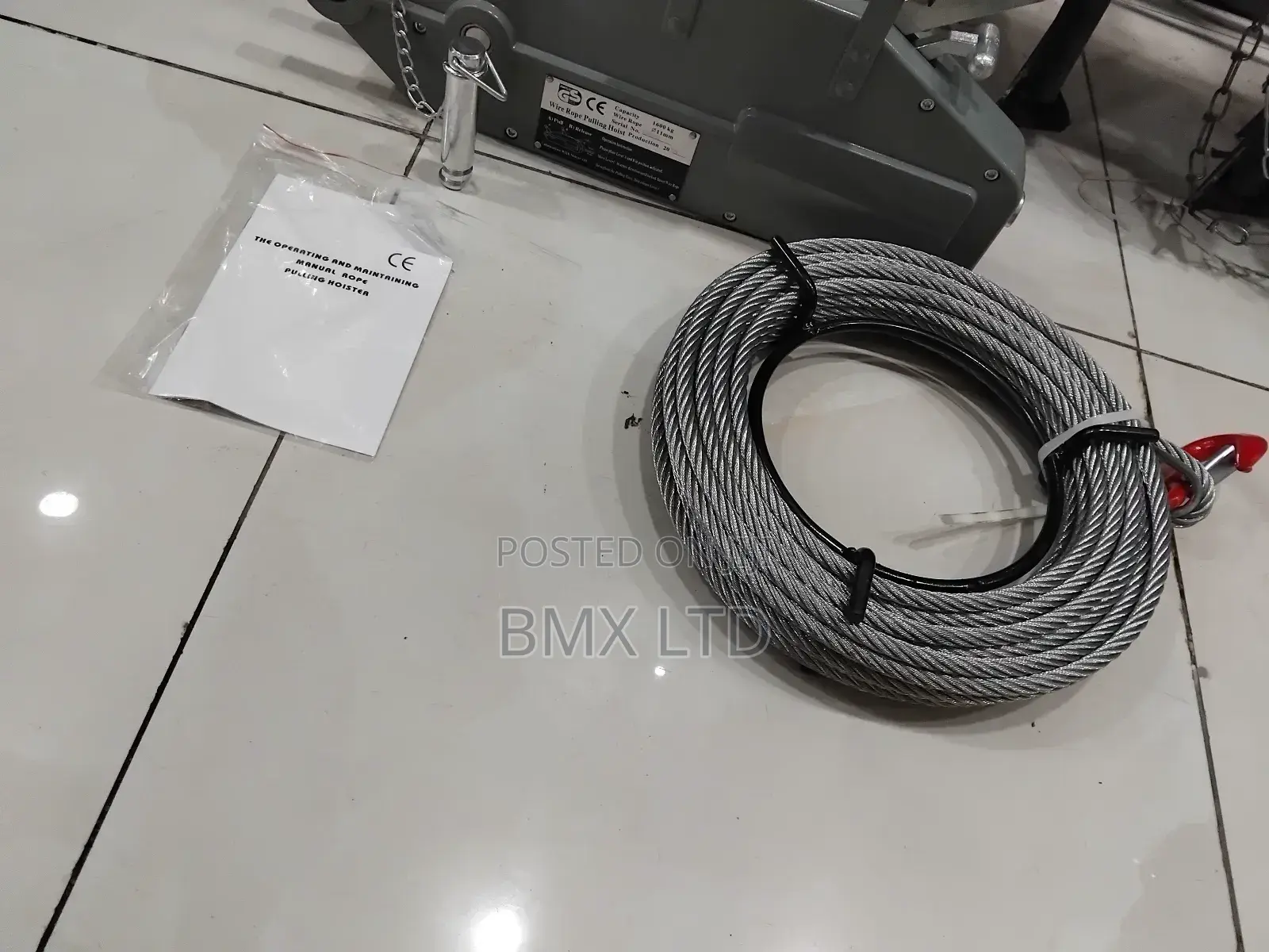 Manual Lever Operated Wire Rope Winch for Construction Equipment