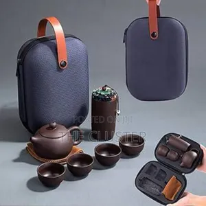 *Travel Ceramic Kung Fu Teapot Set*