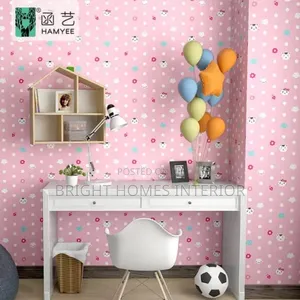 Peel and Stick Pink Floral Wallpaper