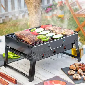 Foldable Portable Barbeque Charcoal Grill Tabletop