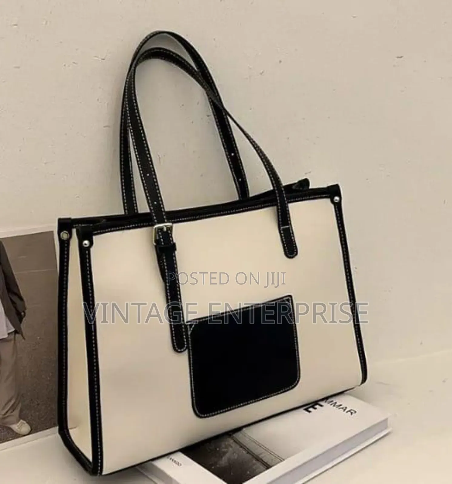 Tote Bag Black and Brown