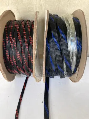 6mm Red Black Braided Pet Cable Sleeve