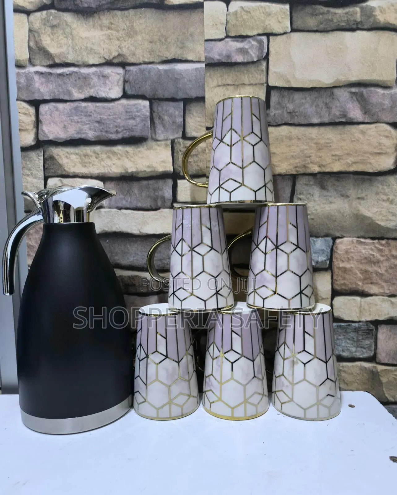 Unbreakable Flask +6 PCS Long Mugs