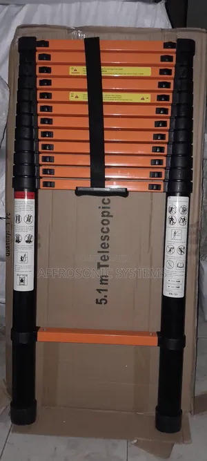 Coloured 5.1m Single Telescopic Ladder