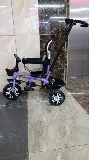Caged Tricycles With Push Handle