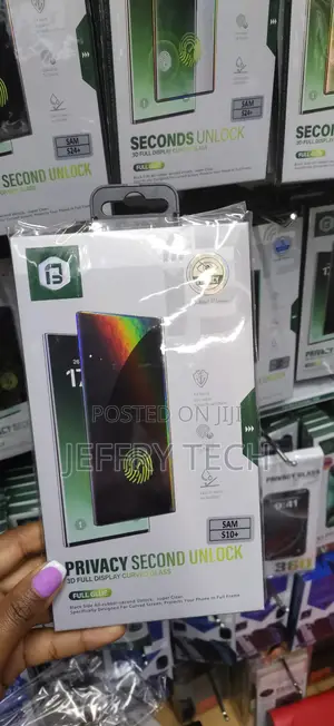 Surbid Privacy Tempered Glass Screen Protector for Samsung Galaxy S10+