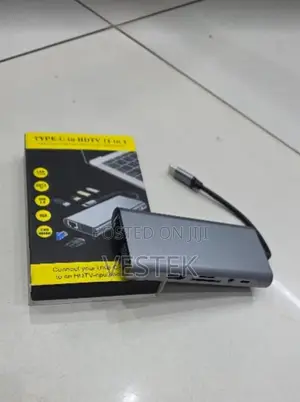 Type-C 3.1 Usb C Hub 11 1 Hdmi Lan Sd Card Usb4 Audio Vga HDTV Connect