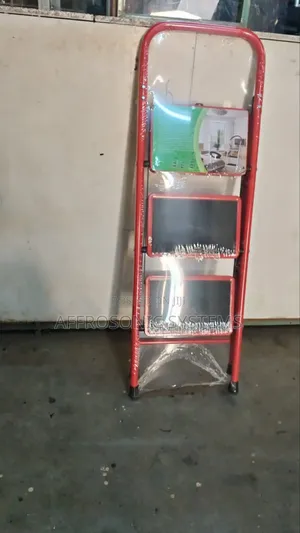 3 Steps (Red Black) Steel Ladder