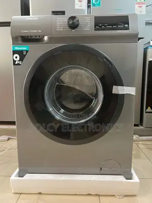 Hisense Wfqp9014evmt Front Load Washing Machine, 9kg - Silver