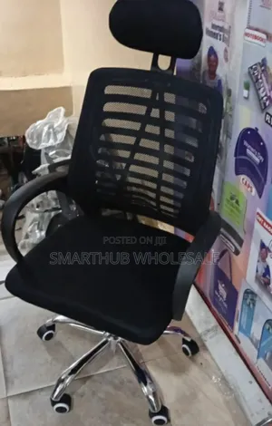 Secretarial Mesh Office Chair With Headrest