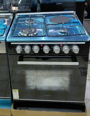 Haier Standing Gas Cooker 60×60 – Gas Sensor + Electric Oven
