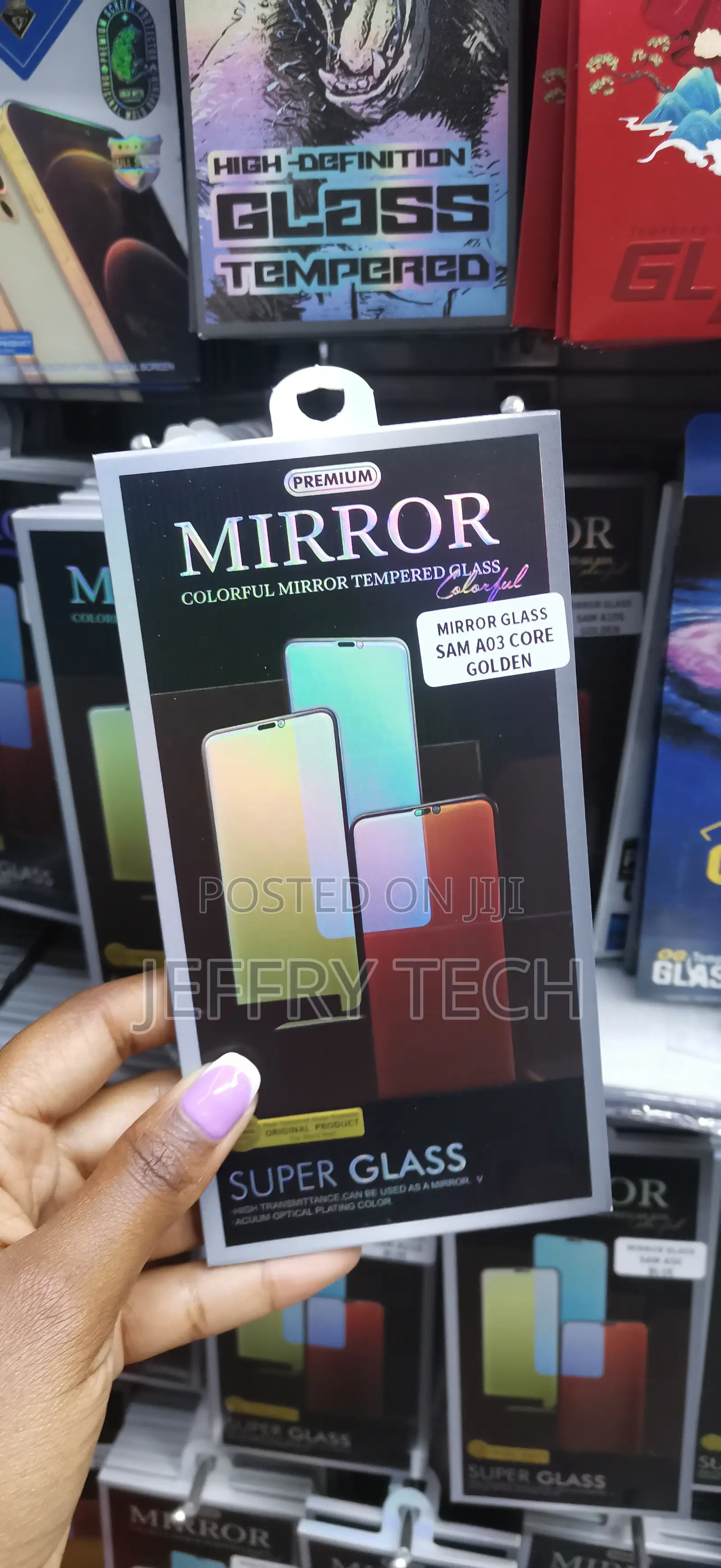 Anbzsi Mirror Tempered Glass Screen Protector Samsung Galaxy A03 Core