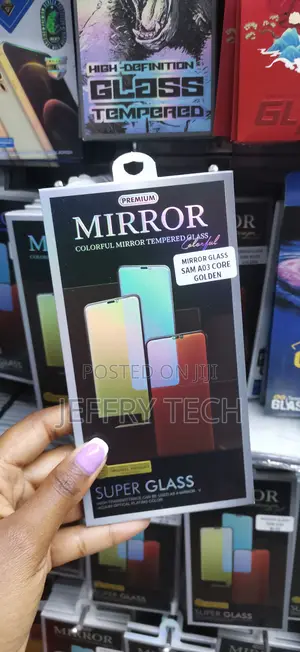 Anbzsi Mirror Tempered Glass Screen Protector Samsung Galaxy A03 Core