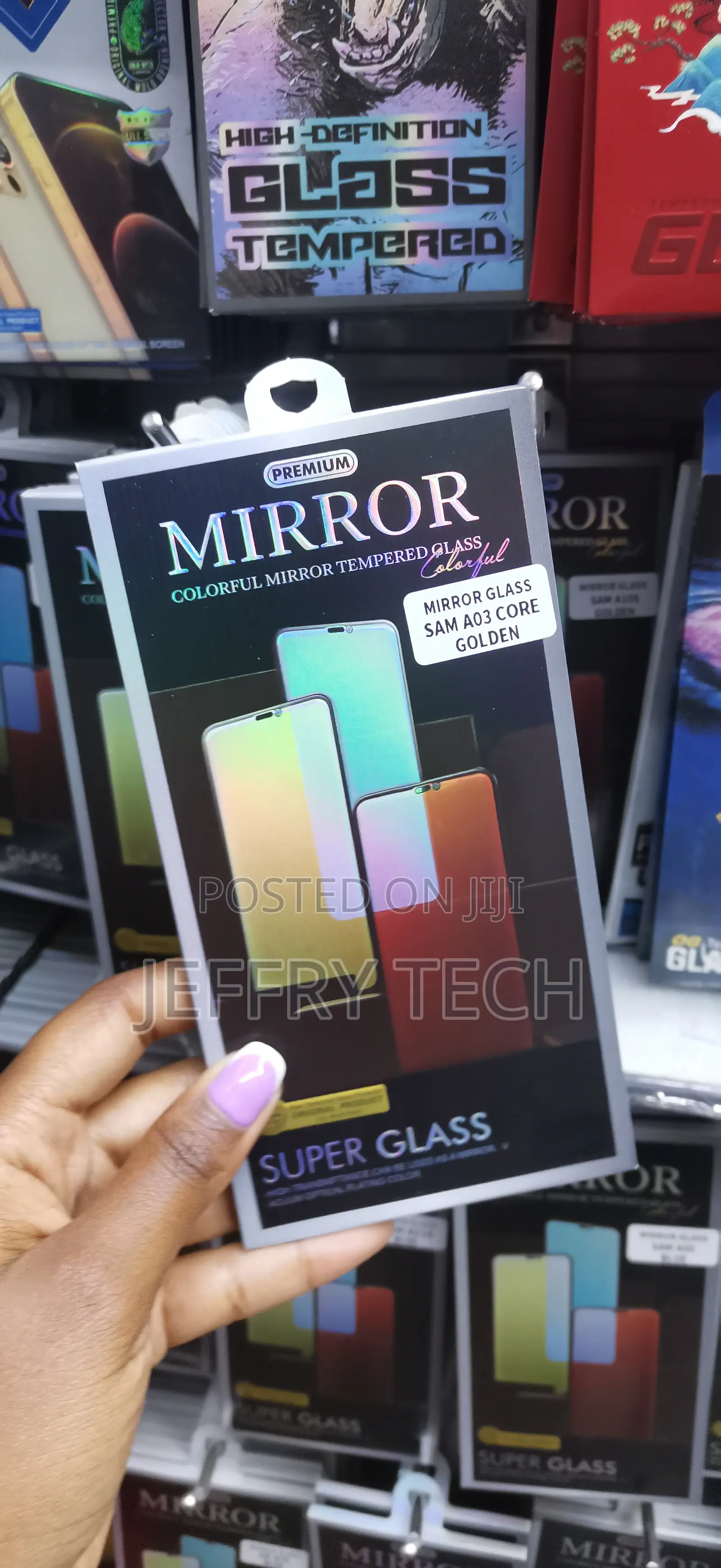 Anbzsi Mirror Tempered Glass Screen Protector Samsung Galaxy A03 Core
