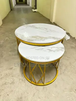 Modern Luxury 2in1 Pure Marble Nesting Tables.