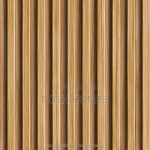 Decorative Fluted Light Brown Wallpapers