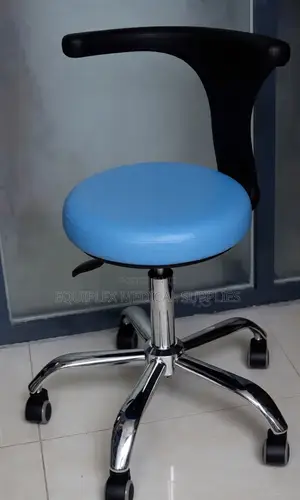 Doctor's Stool With Backrest for Clinical Support