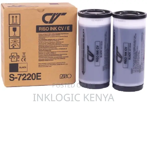 Riso S-7220e Black Ink for Riso Cv